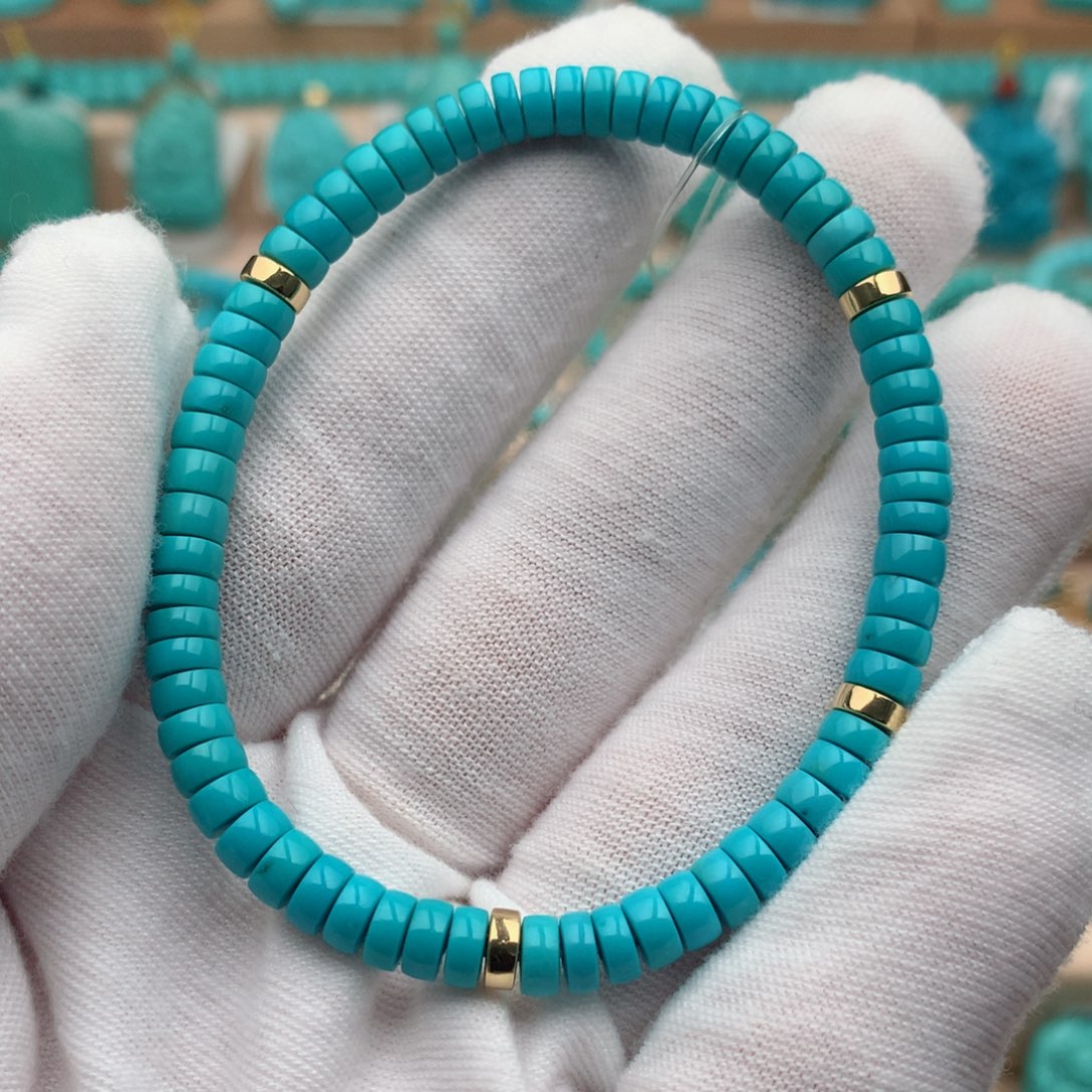 绿松石未镶嵌珠宝奇石5mm