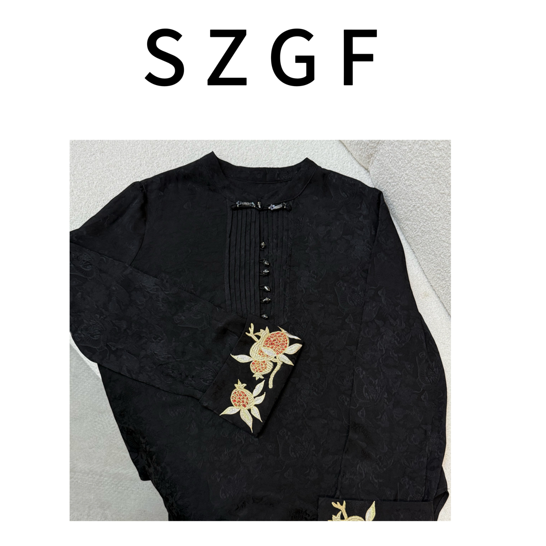 简约圆领刺绣搭配打底衫新款休闲衬衣31957