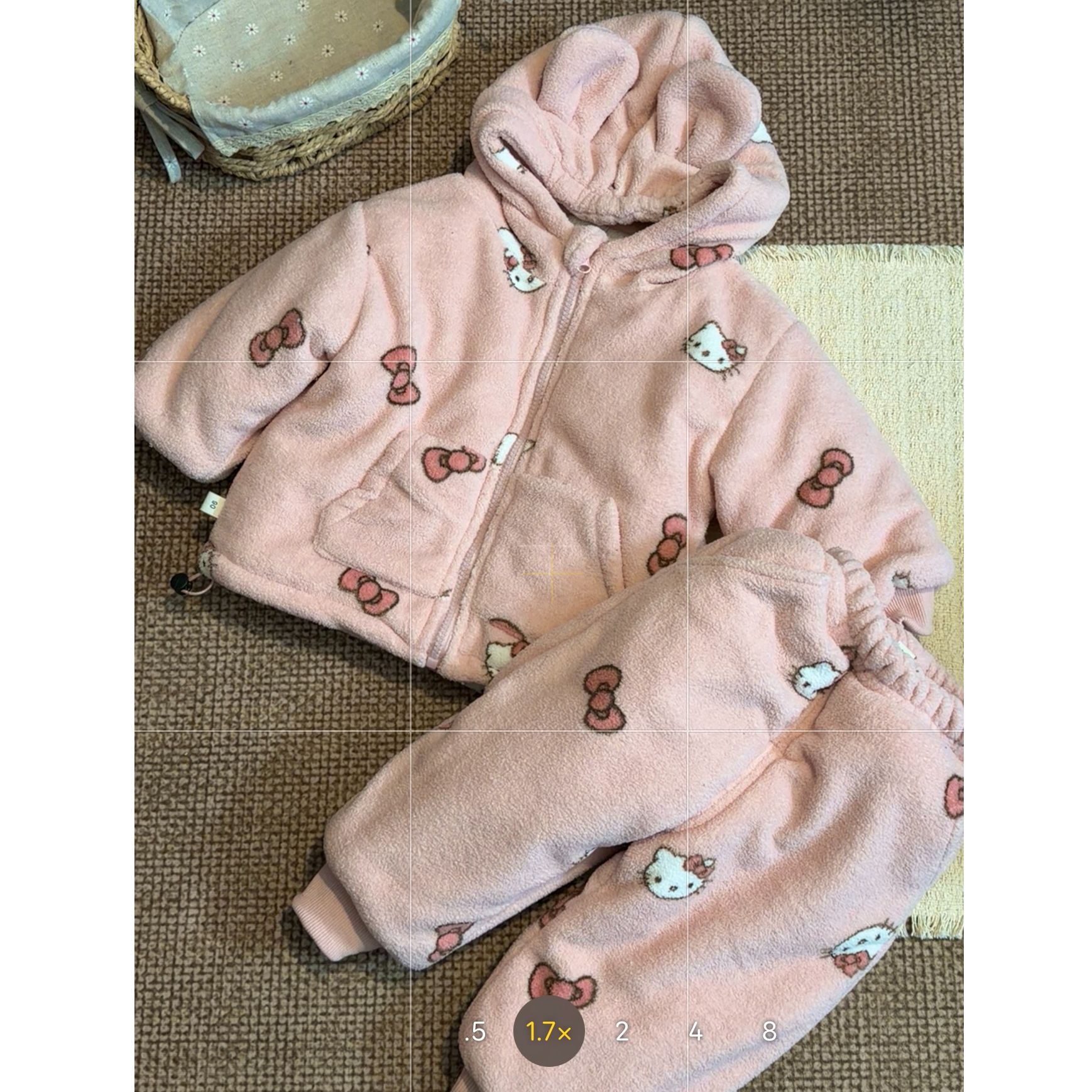 女童韩版加绒加厚可爱卡通家居服省服套装C23