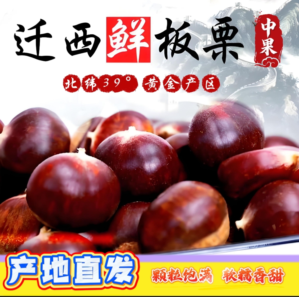 2025年正宗迁西老树板栗(中果)