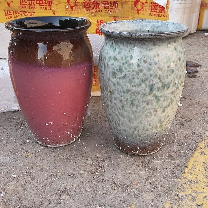 无铅玻璃宜兴紫砂花盆