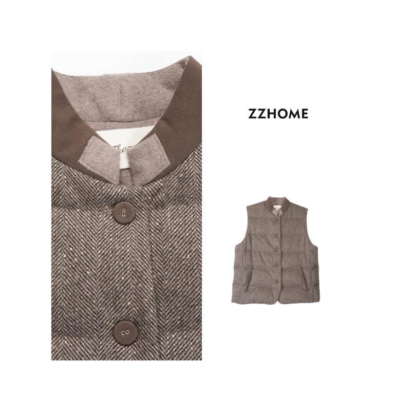 ZOZO HOME ｜量感时髦暖雾珠片鹅绒马甲q172257p