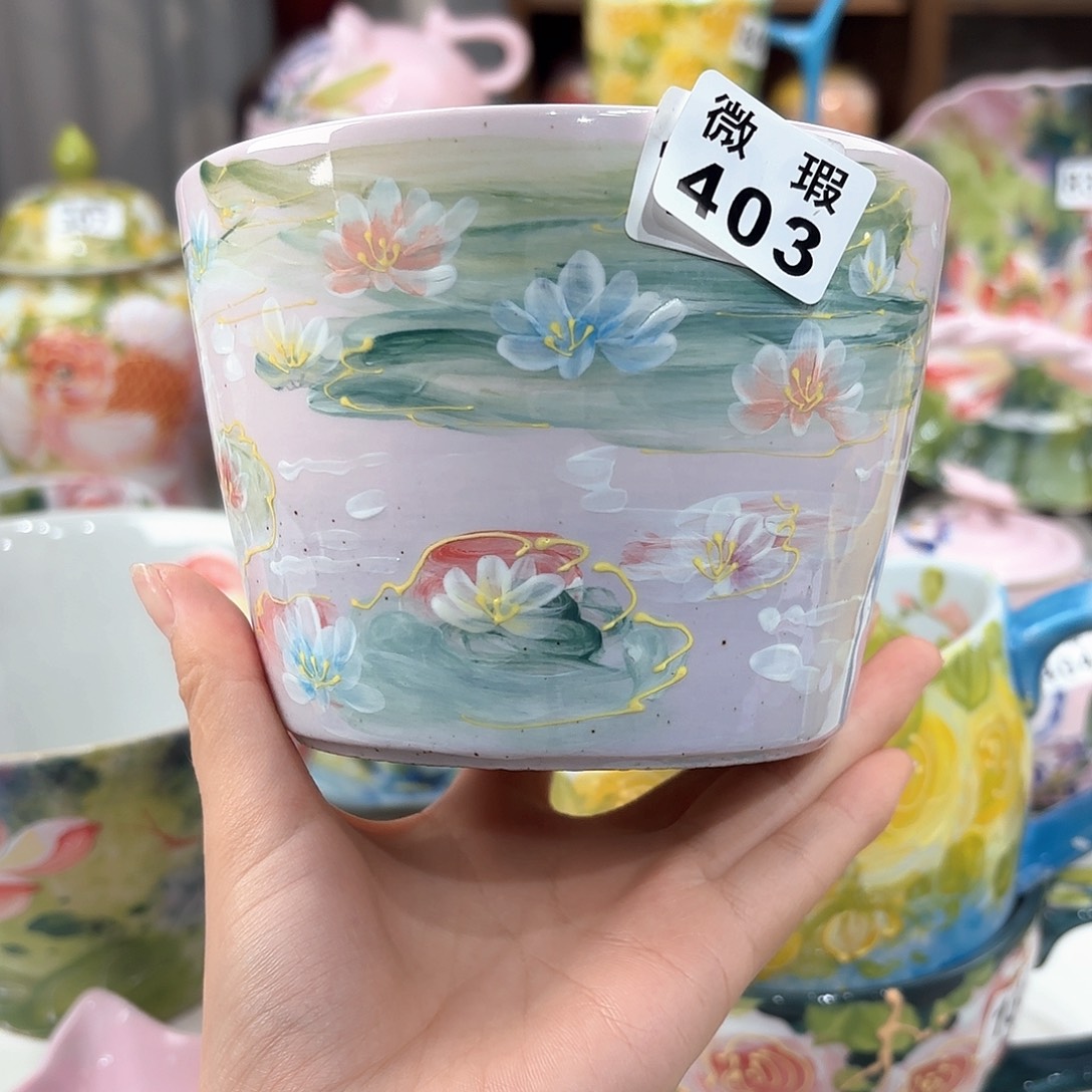 景德镇手绘高温釉下彩陶瓷茶具