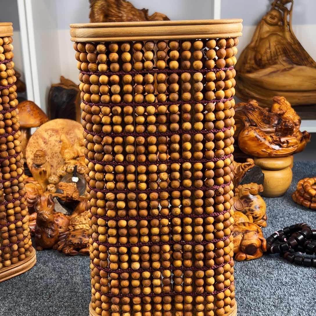 柏木太行崖柏陈化珠子枕头