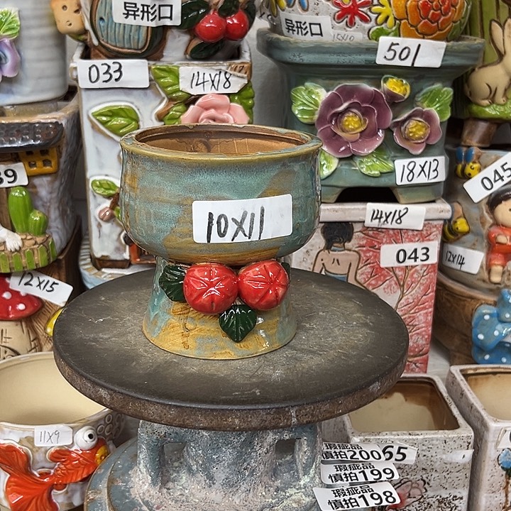 粗陶材质多肉花盆