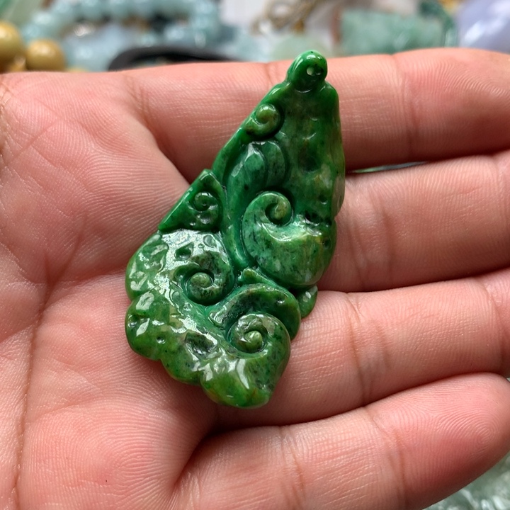 翡翠项链未镶嵌保真天然a货翡翠