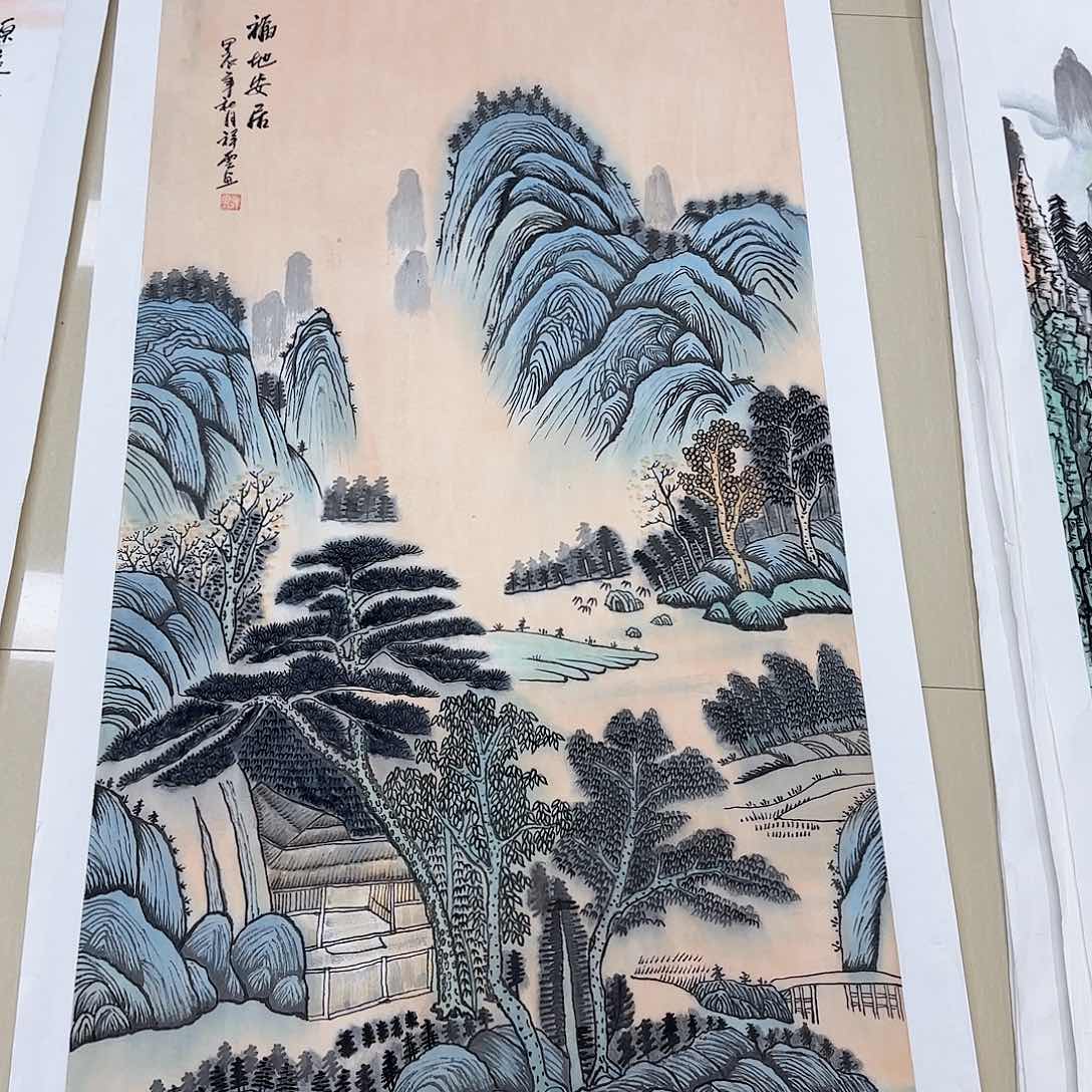 国画国画作品集一个人h