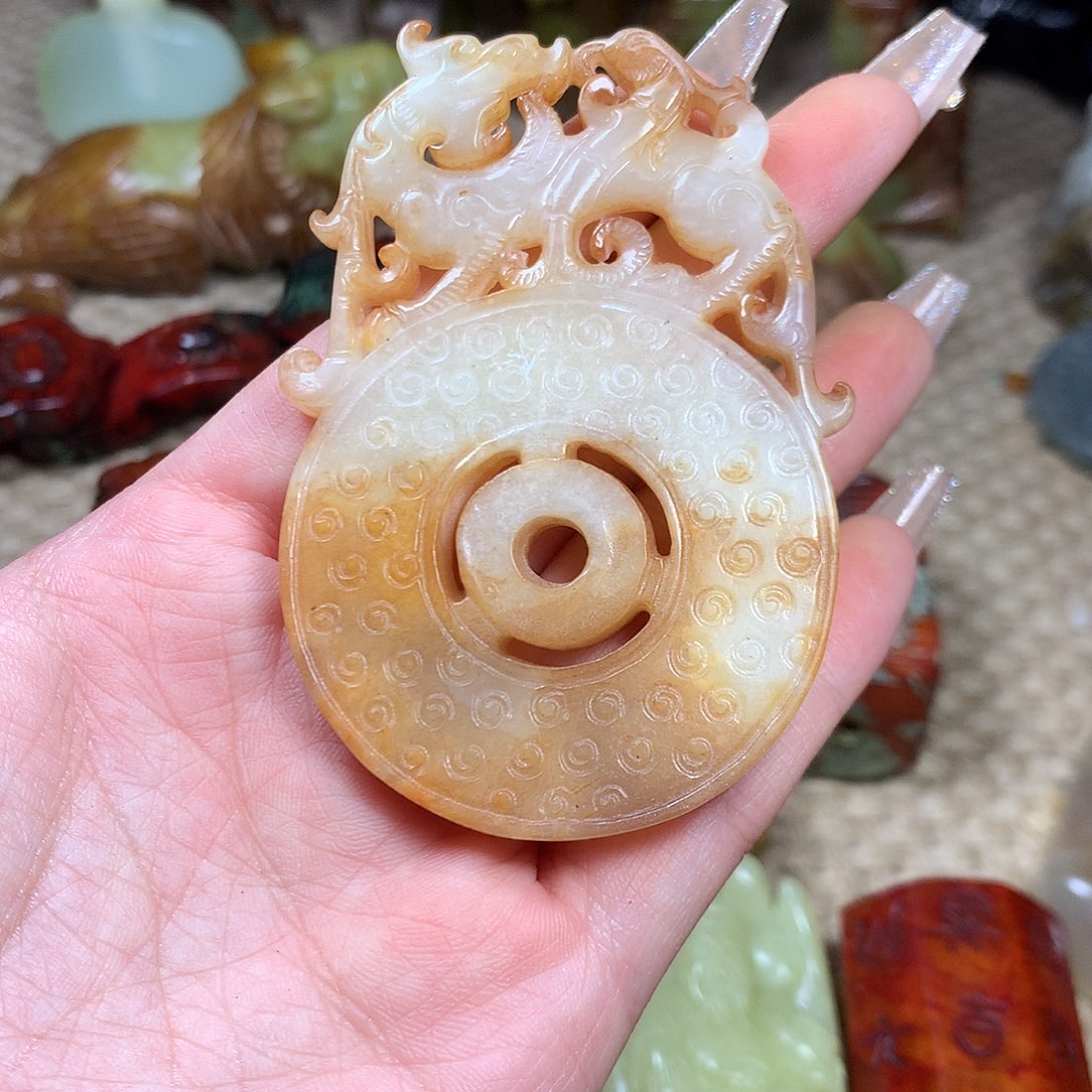 白玉菩提吊坠挂件