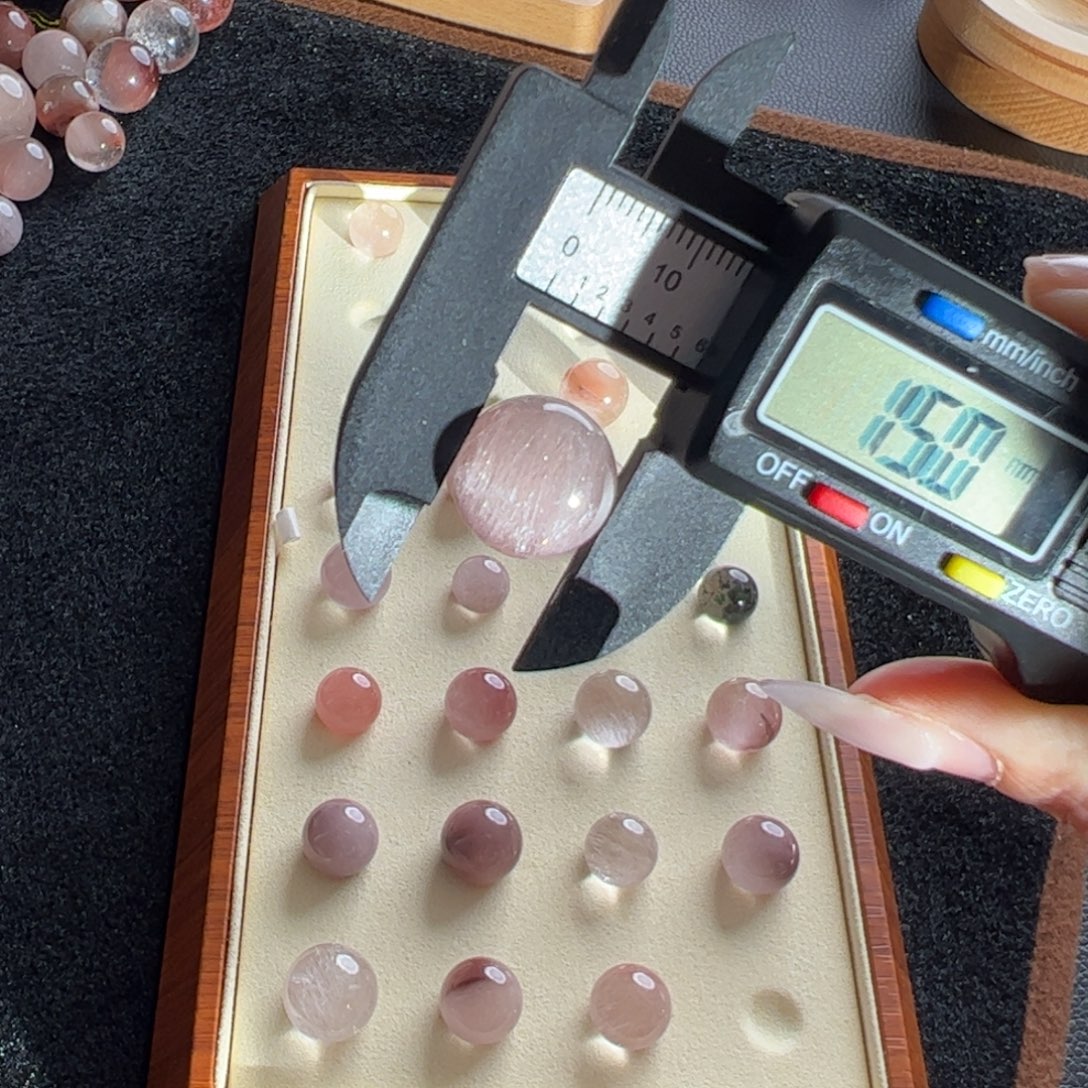 白***啧手链未镶嵌水晶14.9m定制通孔不退不换