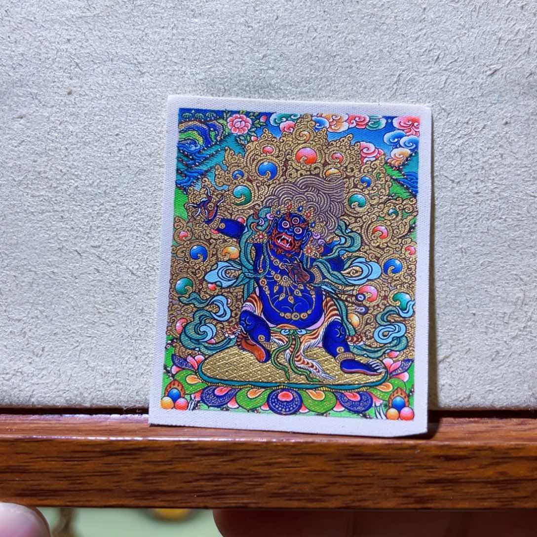 吊坠解*_热贡纯手绘金刚手