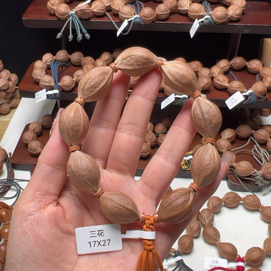 橄榄核手串/手链梅林铁核手串/17X17