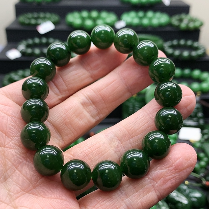 【闪购商品】和田玉（碧玉）手链未镶嵌