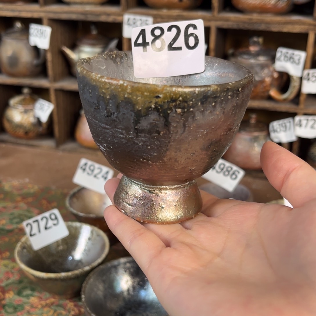 摆件柴烧茶器主人杯杯微瑕