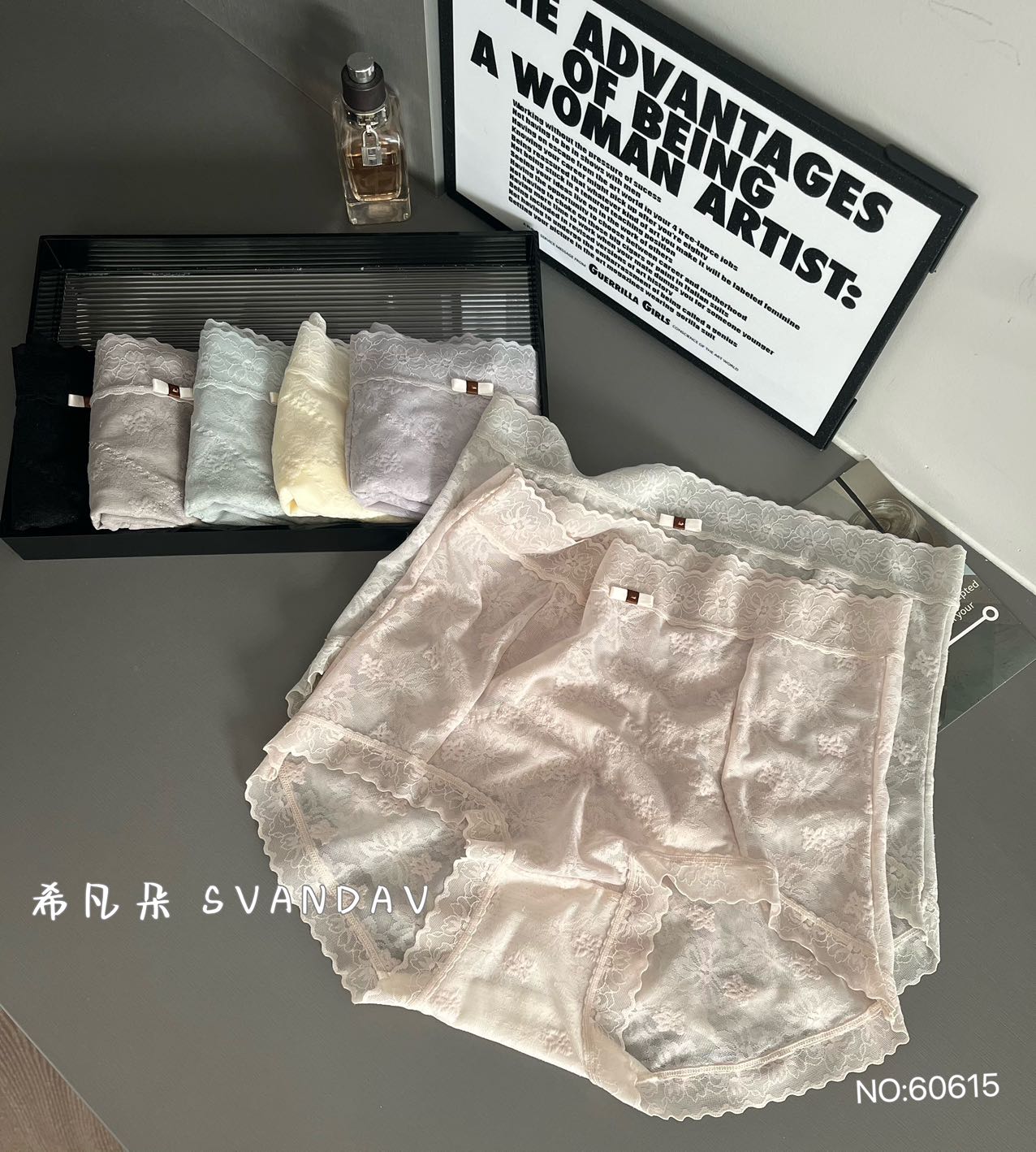 格调美美【实体品质】60615女夏季薄款提花轻奢蕾丝女士短裤