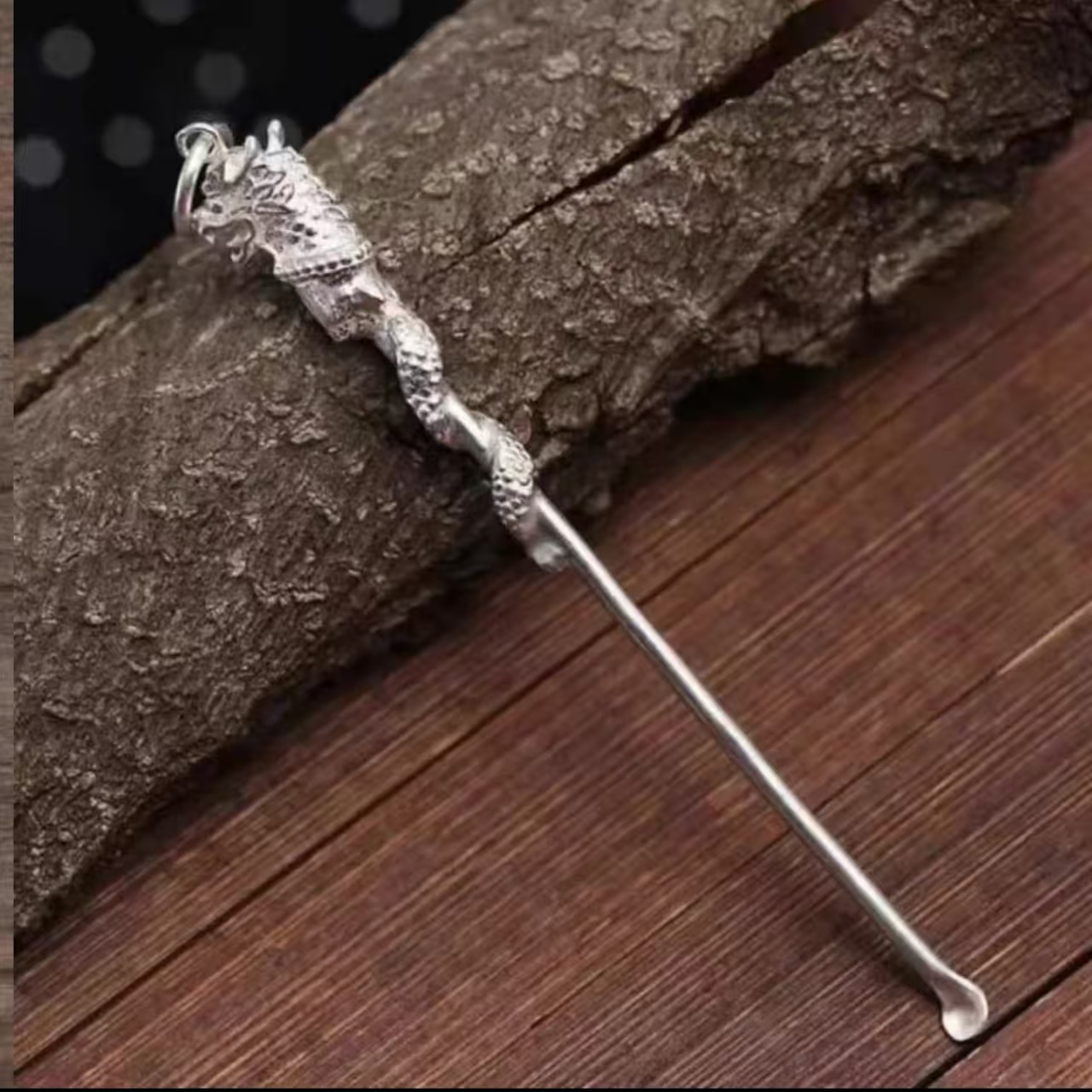 【港奢珠宝】高档重工精雕盘龙臻品典藏款限定挖耳勺-无礼盒