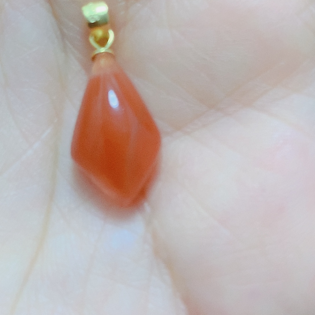 南红玛瑙银S925镶嵌吊坠(不含链)