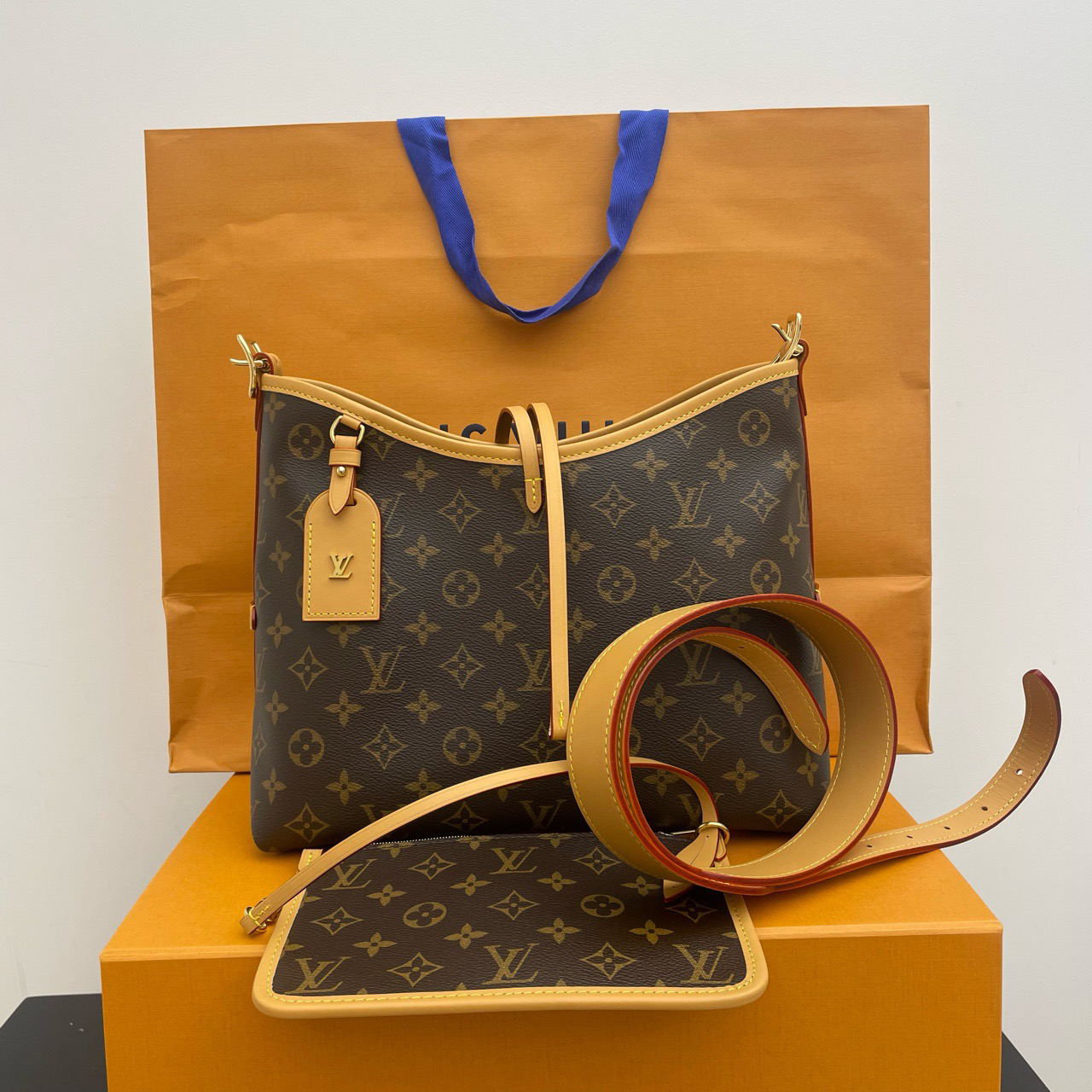 全新未使用 LouisVuitton/路易威登 carryall小号 配件：尘袋 盒子