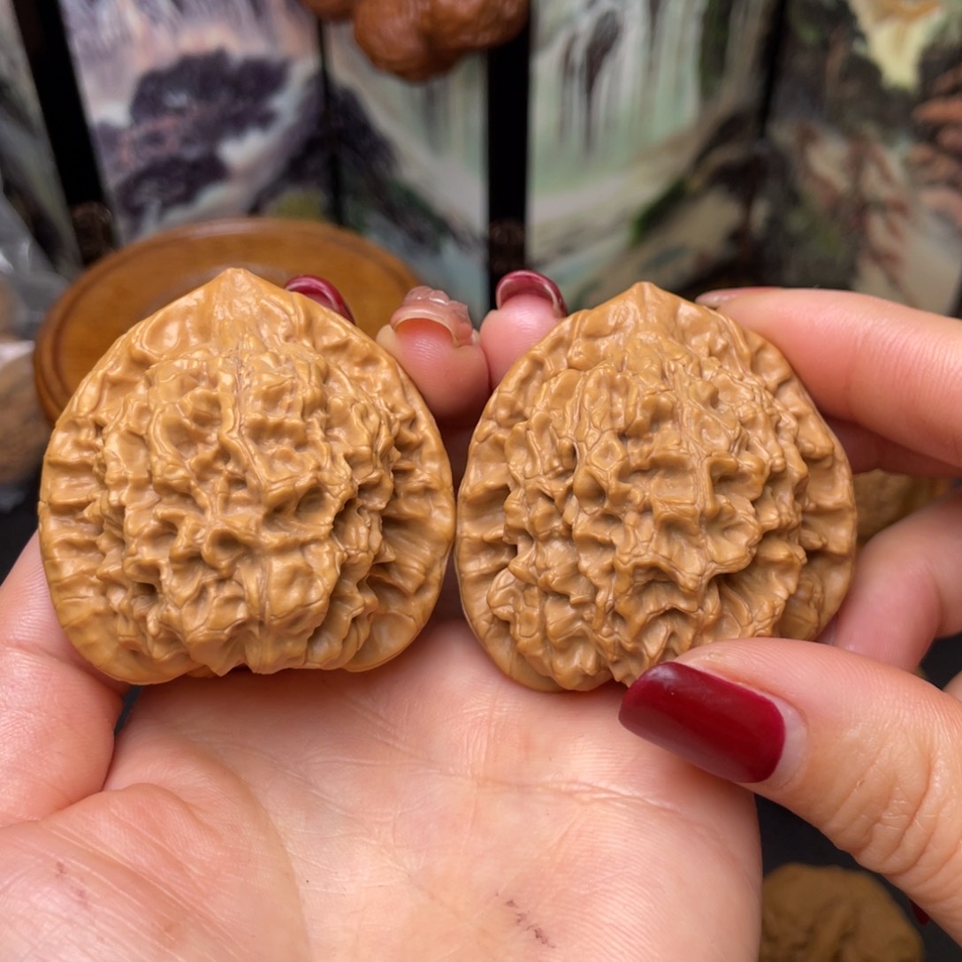 文玩核桃把件47全品官帽