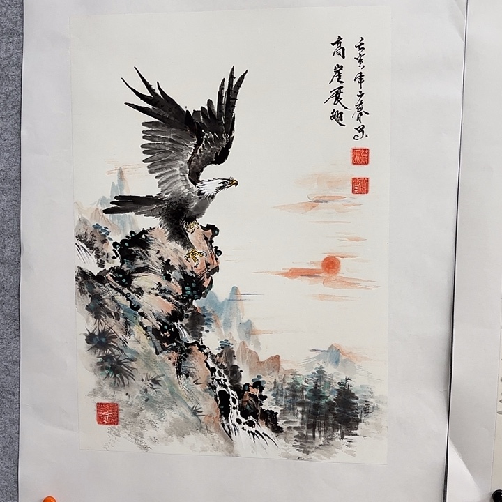 国画花鸟等多种鸟类和动物