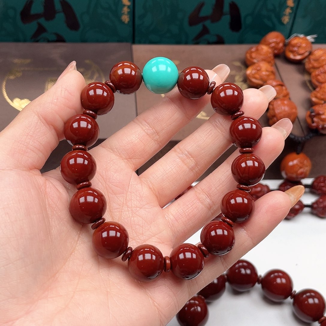 橄榄核手串牛*?光珠手串