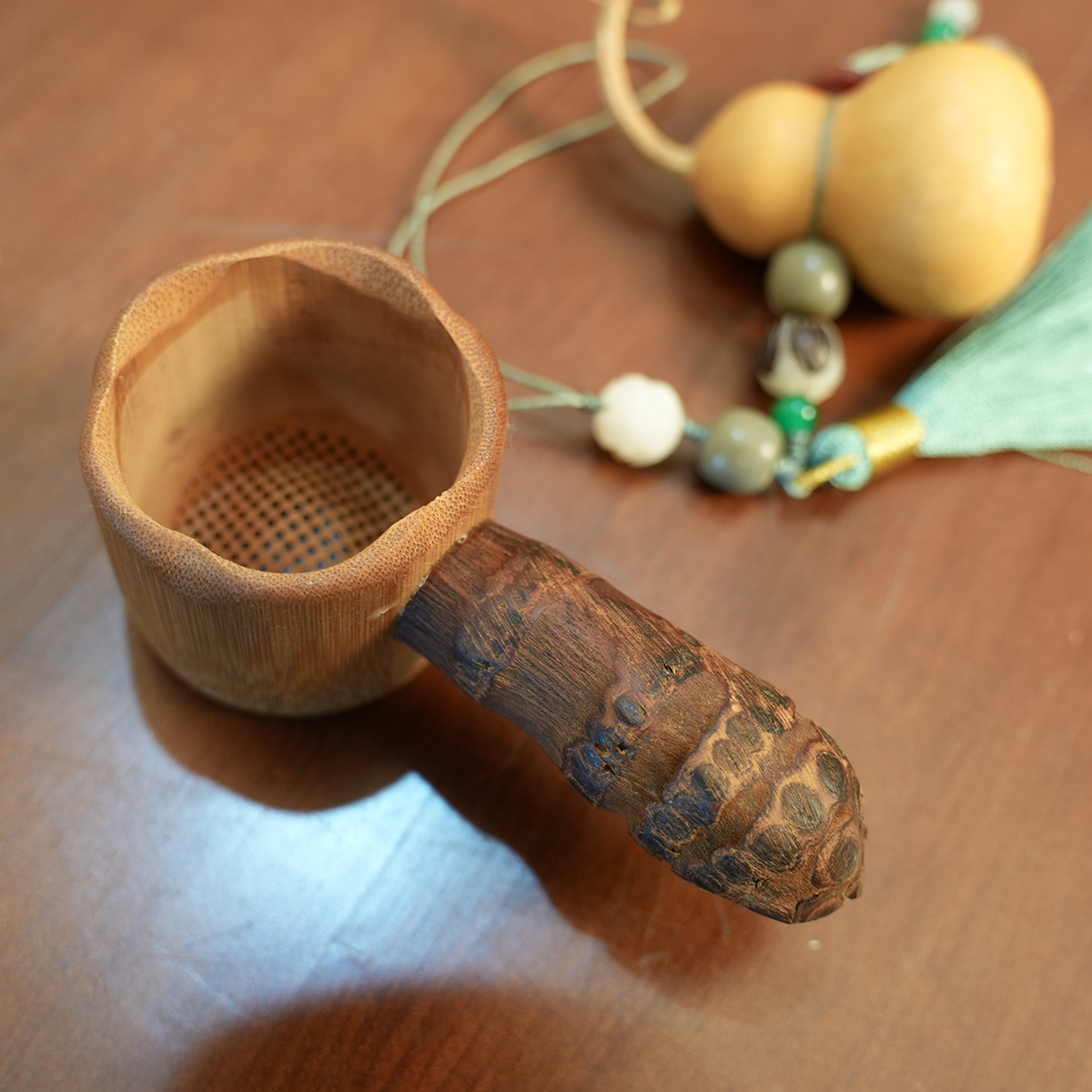 【天然茶漏】竹根天然茶漏茶道创意过滤器功夫茶道茶配件直