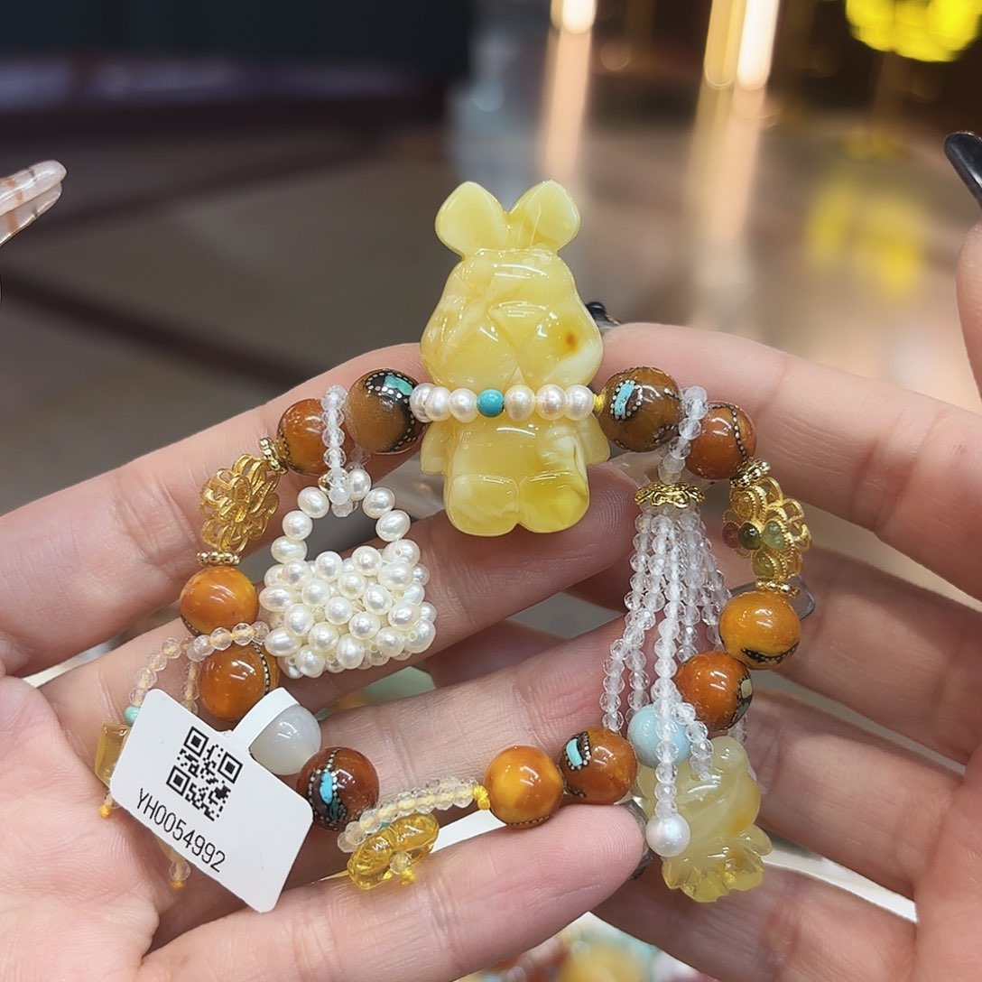 琥珀手链未镶嵌˗****琥珀