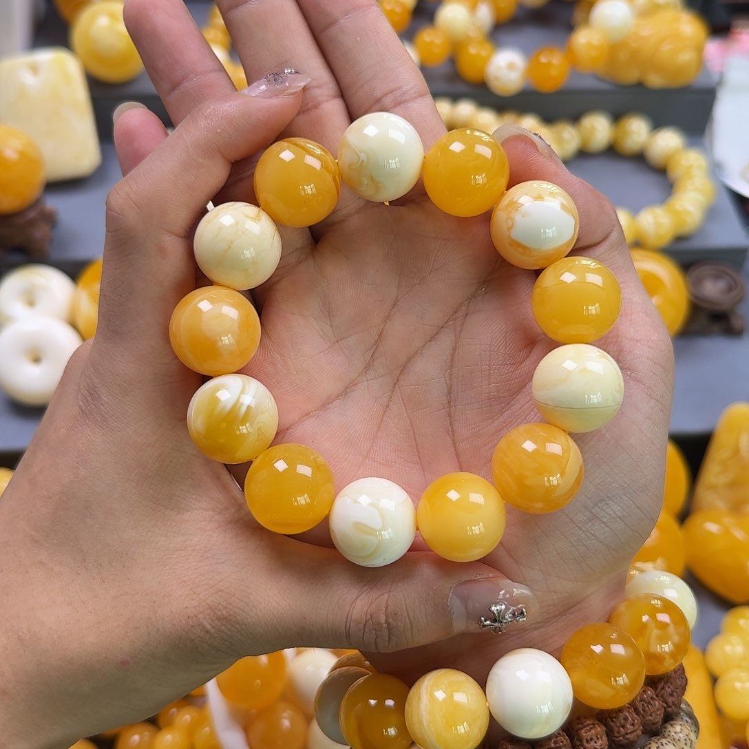 琥珀珠宝奇石未镶嵌19mm