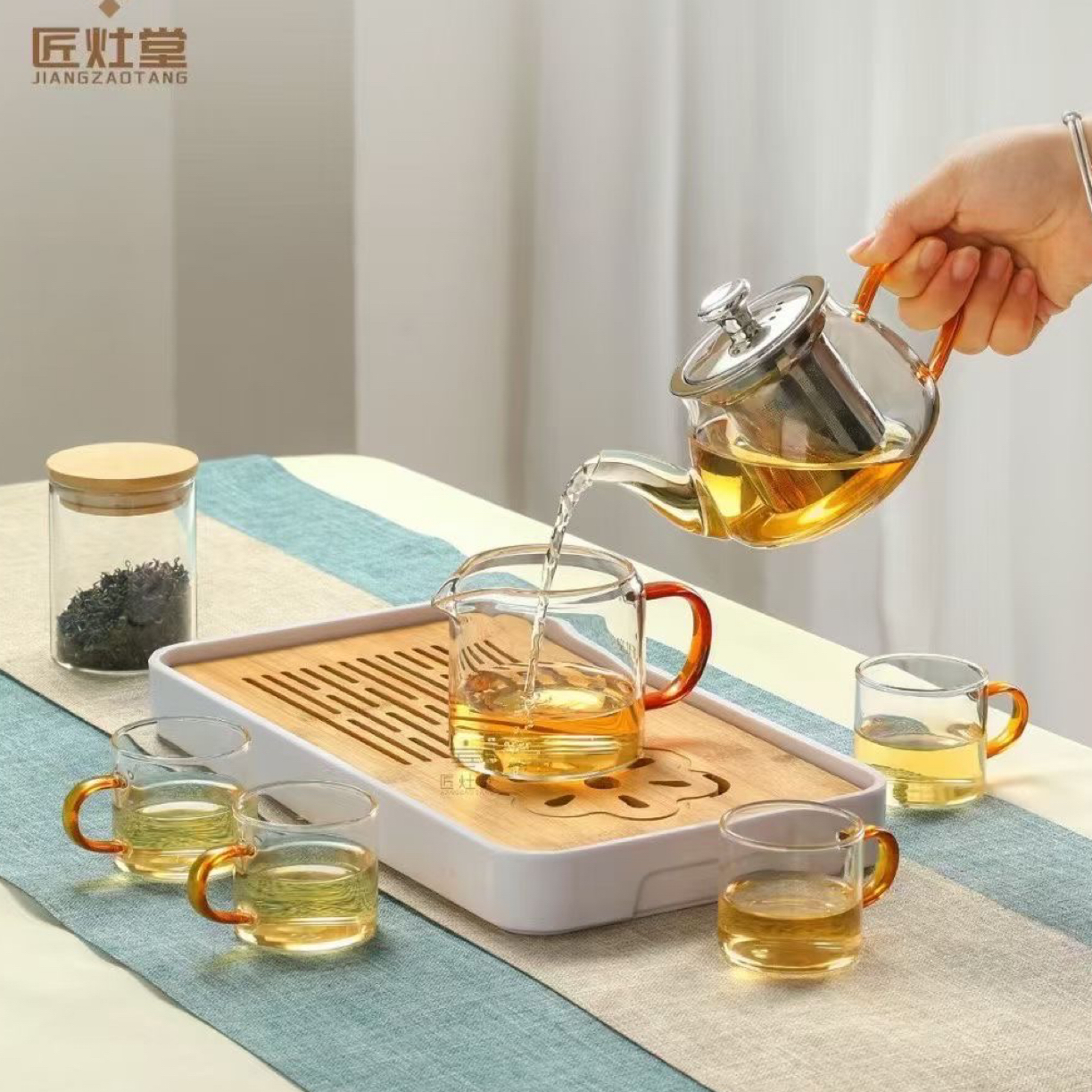 高端茶具礼盒伴手礼鸿运套组高硼硅玻璃功夫茶具套装