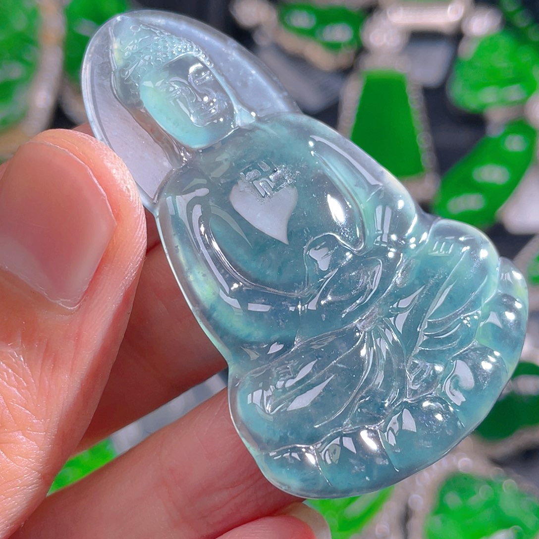 翡翠未镶嵌吊坠(不含链)