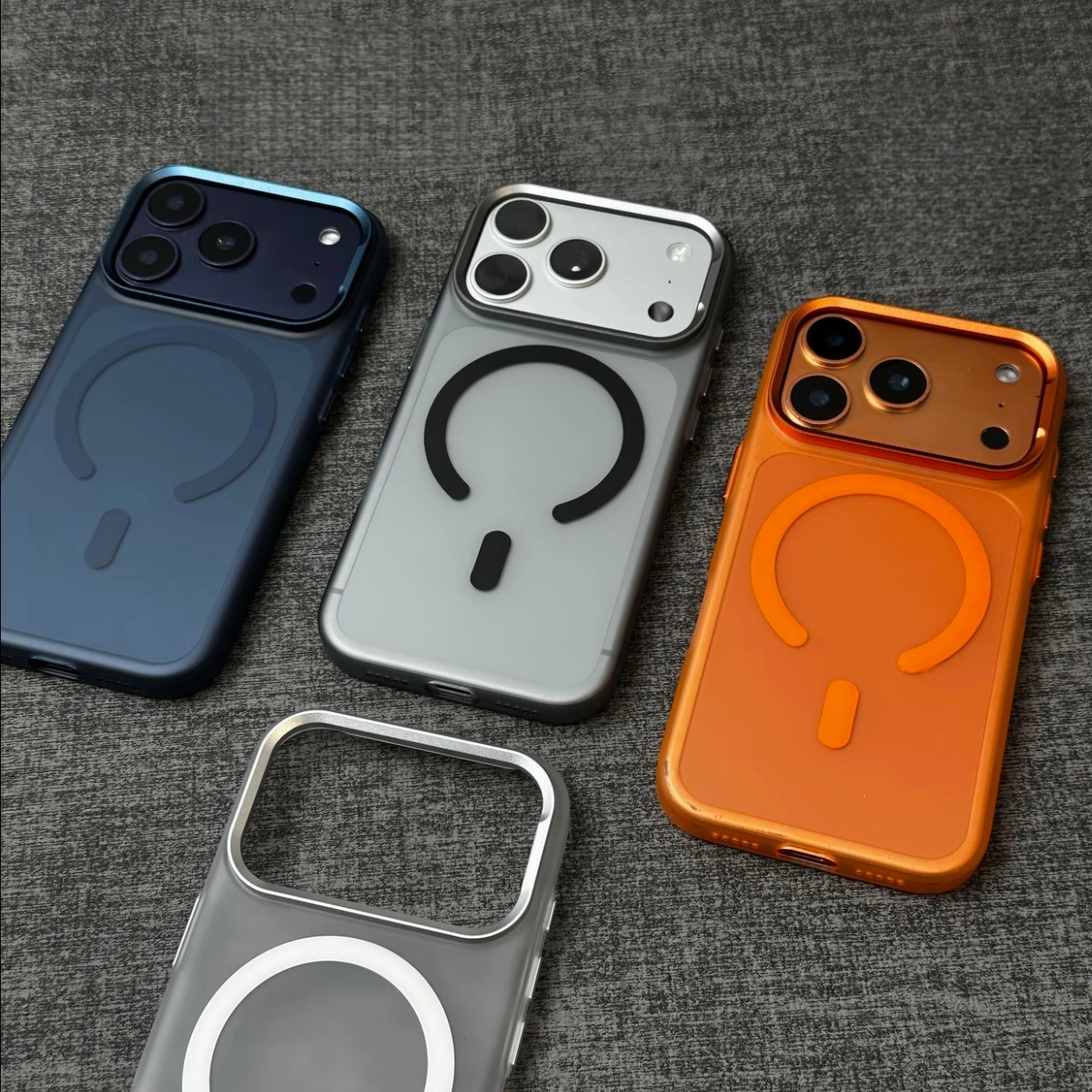 原机色超薄磁吸磨砂适用苹果iPhone17ProMax/15Pro手机壳防摔PC