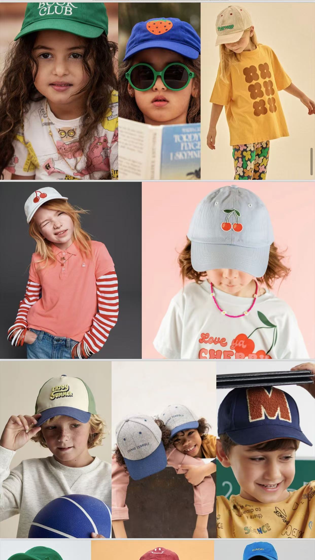 直播选款 儿童帽201至299