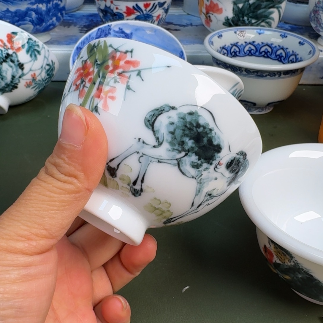 陶景德镇纯手绘茶具圆圆222