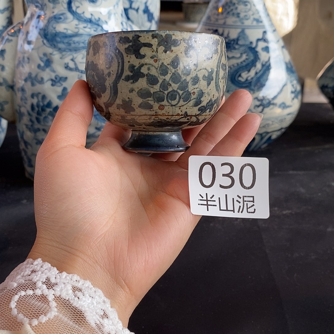 陶手工手绘青花高温陶瓷