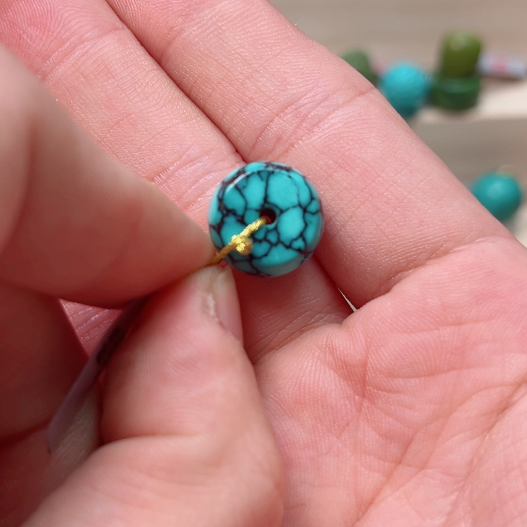 绿松石13.7圆珠未镶嵌