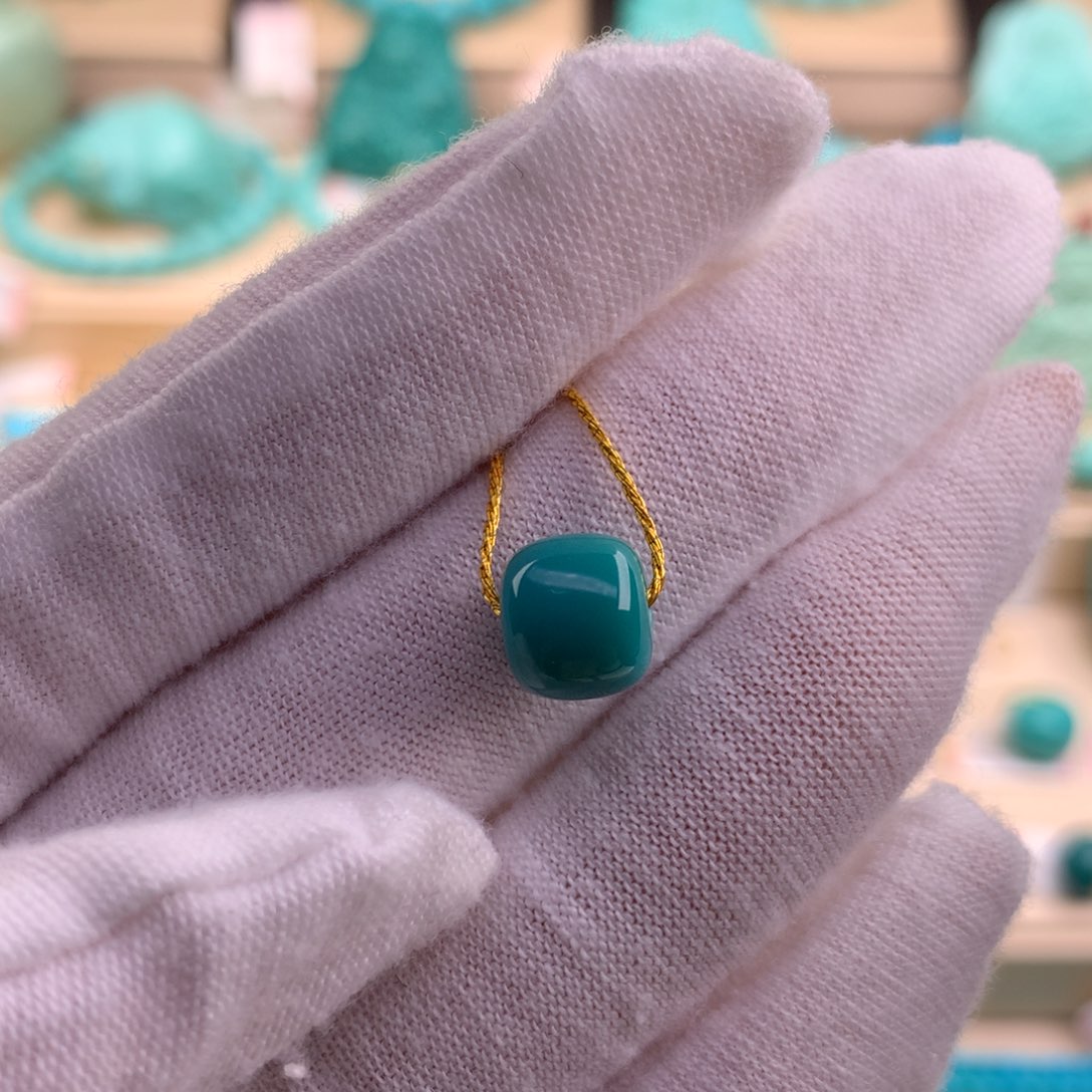 绿松石珠宝奇石未镶嵌一**子