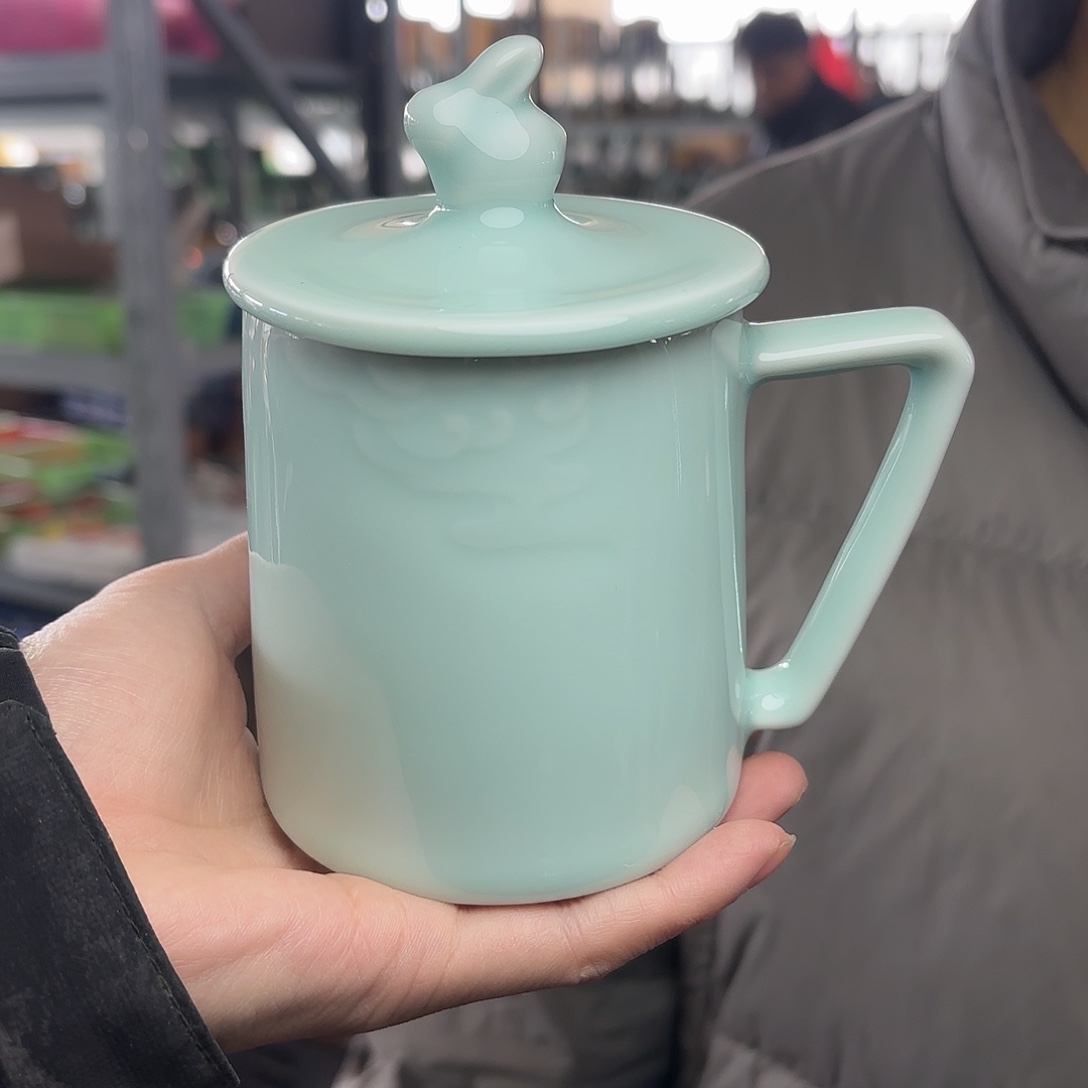 龙泉云间青瓷小米茶器