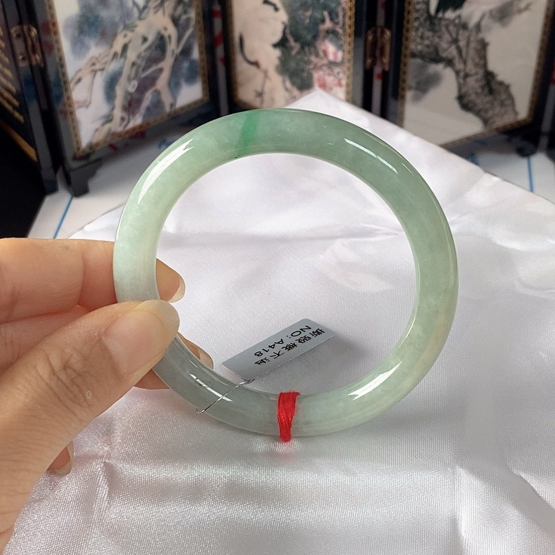翡翠未镶嵌手镯55.1