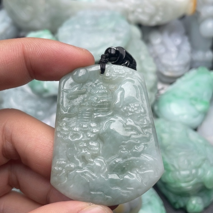 翡翠未镶嵌吊坠(不含链)