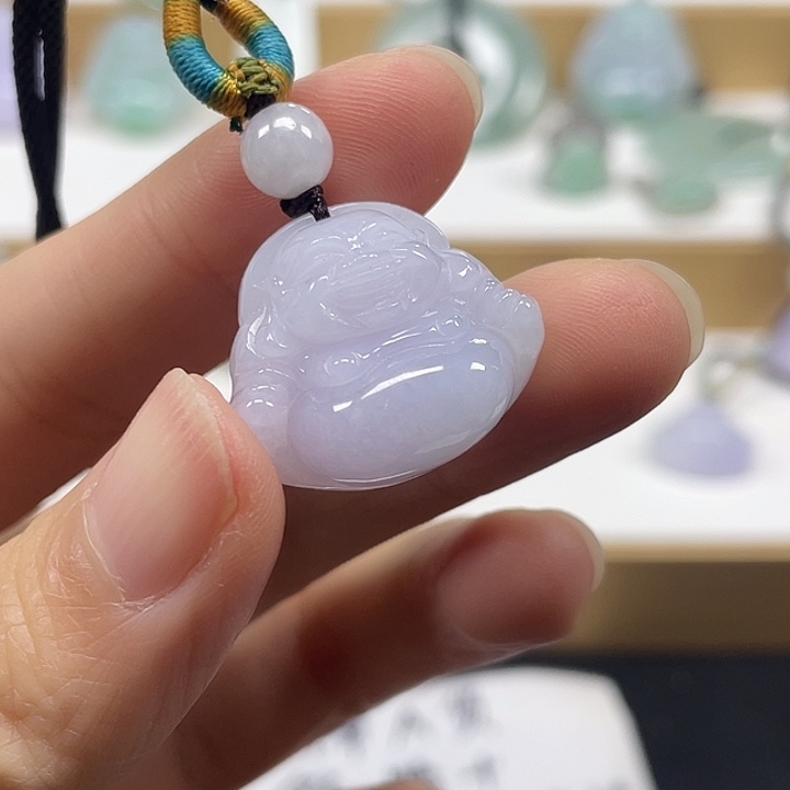 翡翠未镶嵌颈饰天然翡翠佛公31号