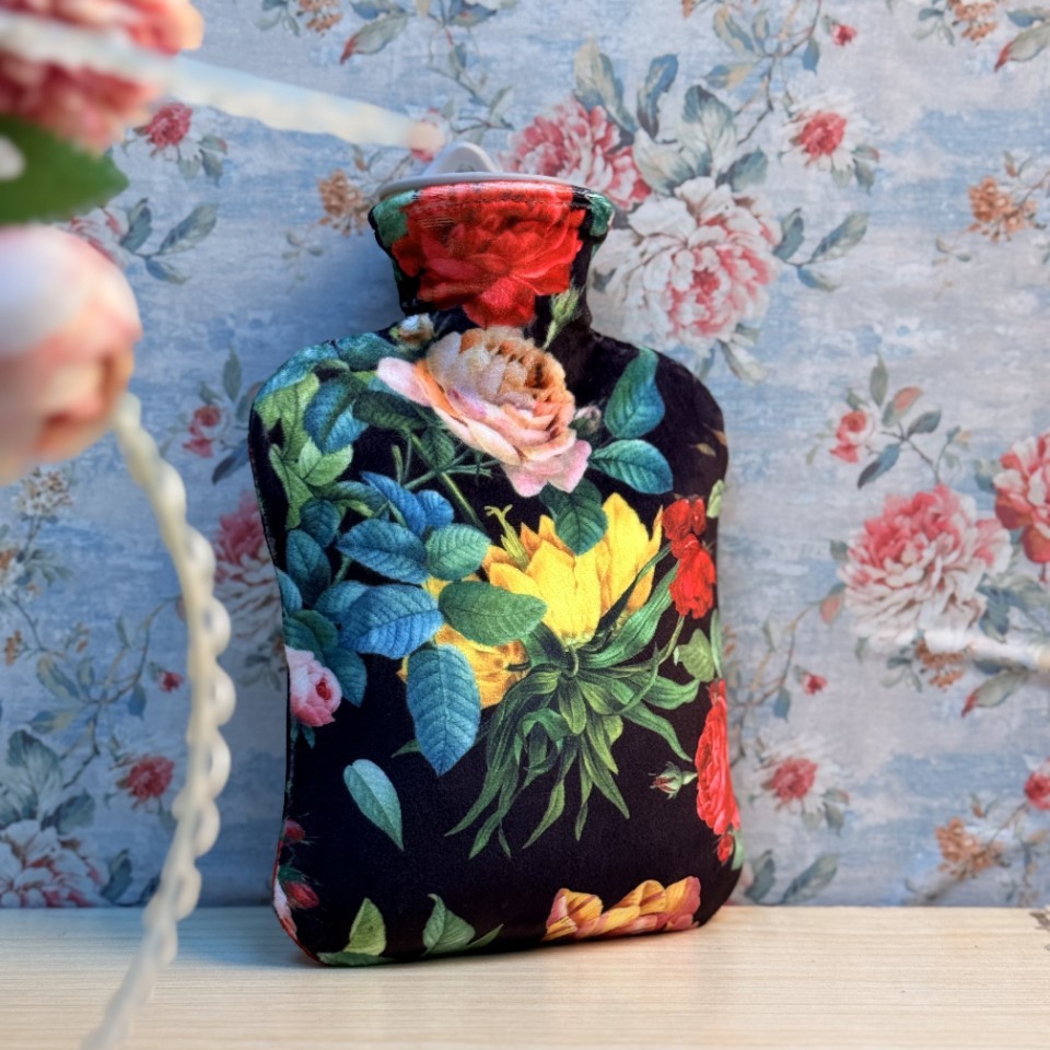 【冬季必备】冬天热敷暖手宝冲注水热水袋防爆pvc绒布印花暖手暖