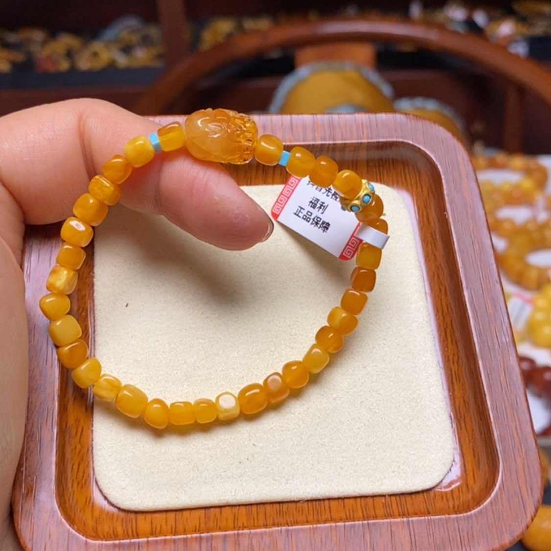 【闪购商品】蜜蜡手链未镶嵌手串