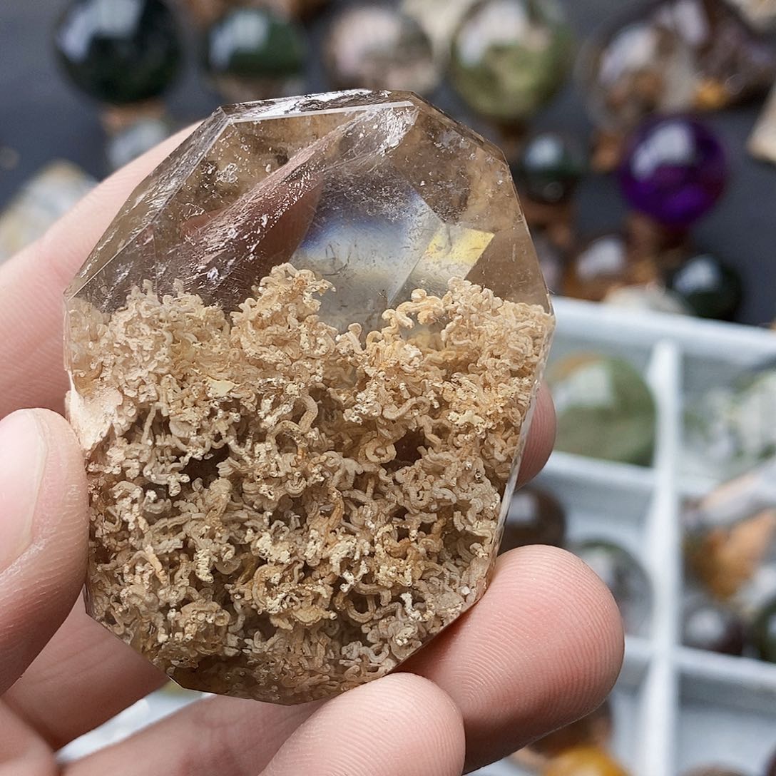 水晶天然水晶透亮光泽未镶嵌