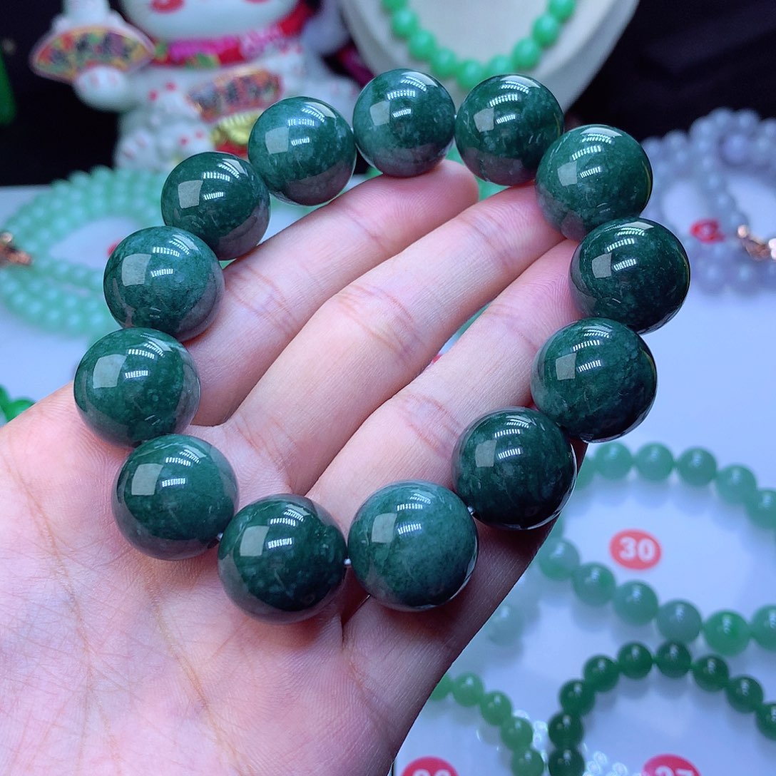 翡翠毛衣链未镶嵌蓝***海卡18