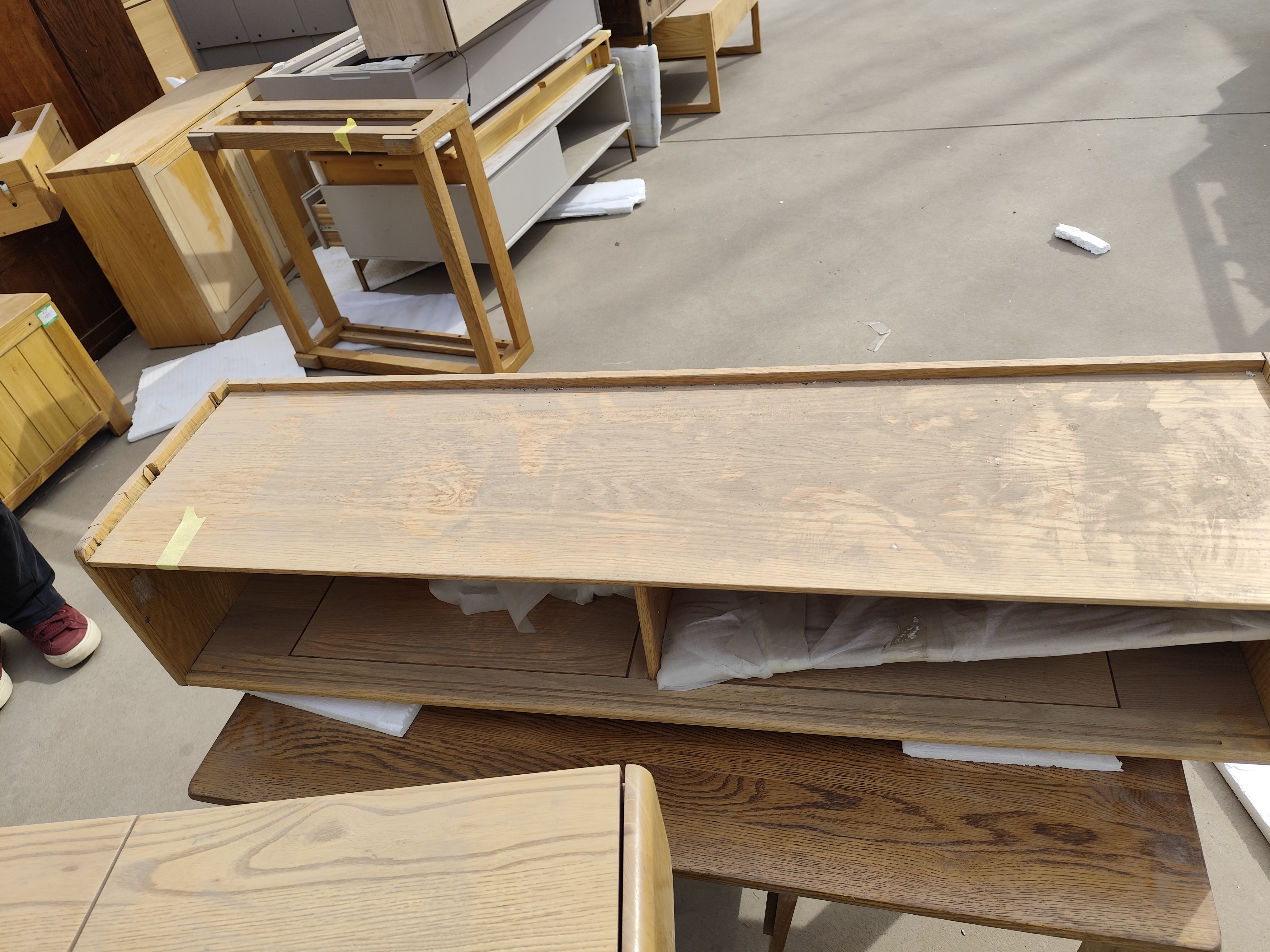 柜子 橡木 135*35*28 瑕疵无售后 2