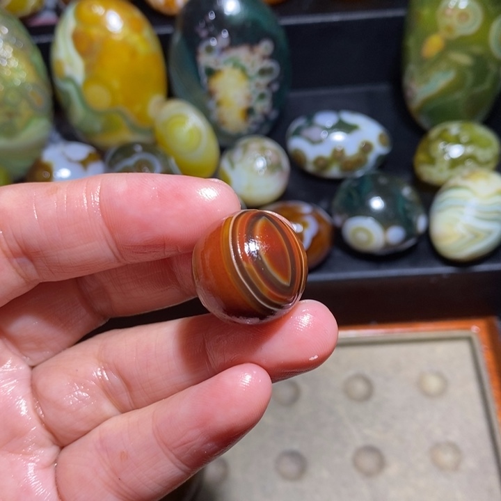 玛瑙/玉髓珠宝半成品未镶嵌开****6