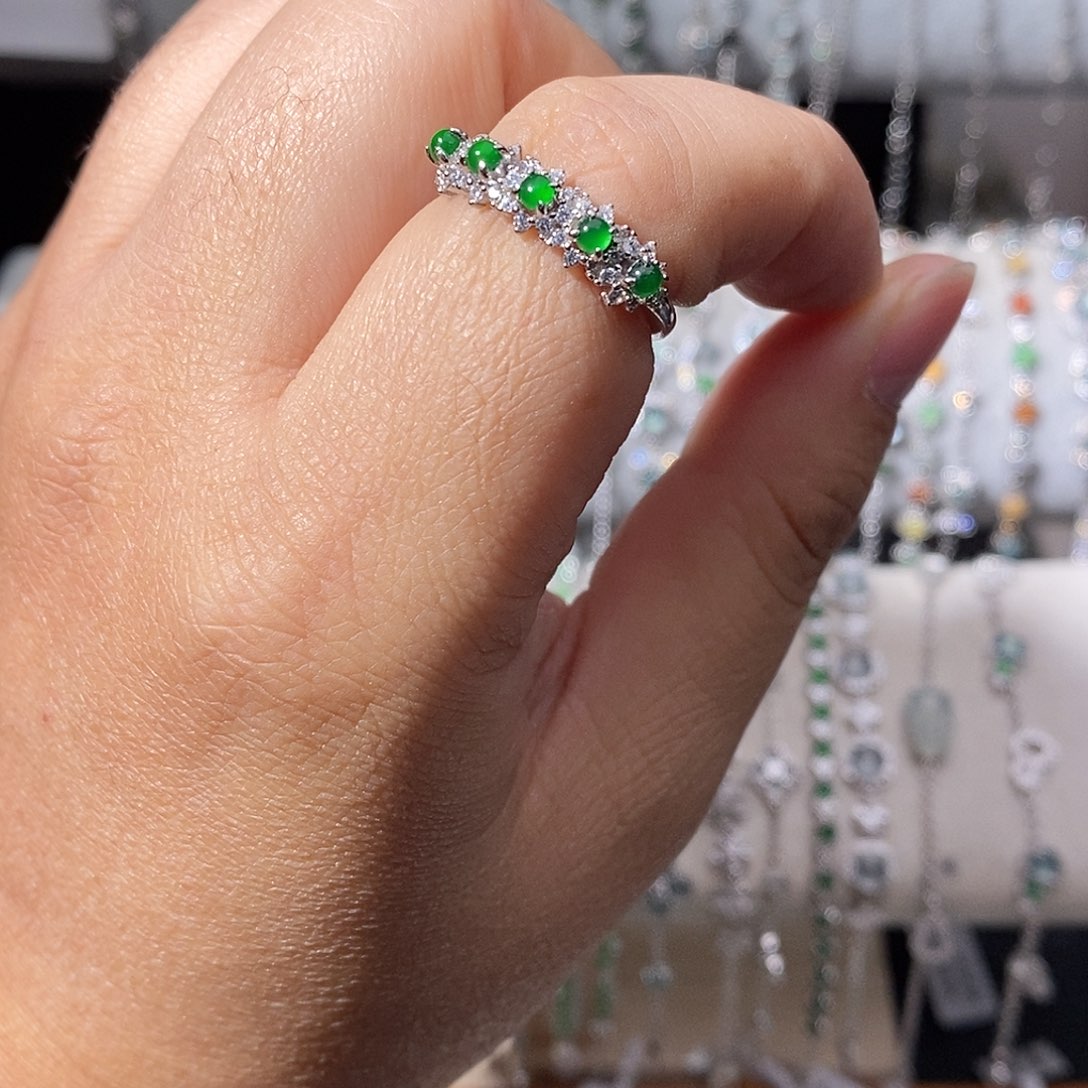 翡翠银S925镶嵌颈饰