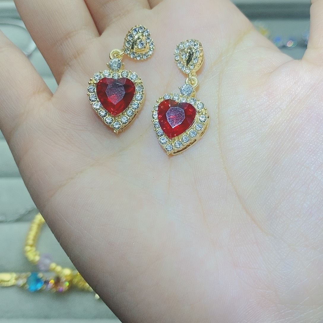 【闪购商品】托帕石耳饰银S925镶嵌