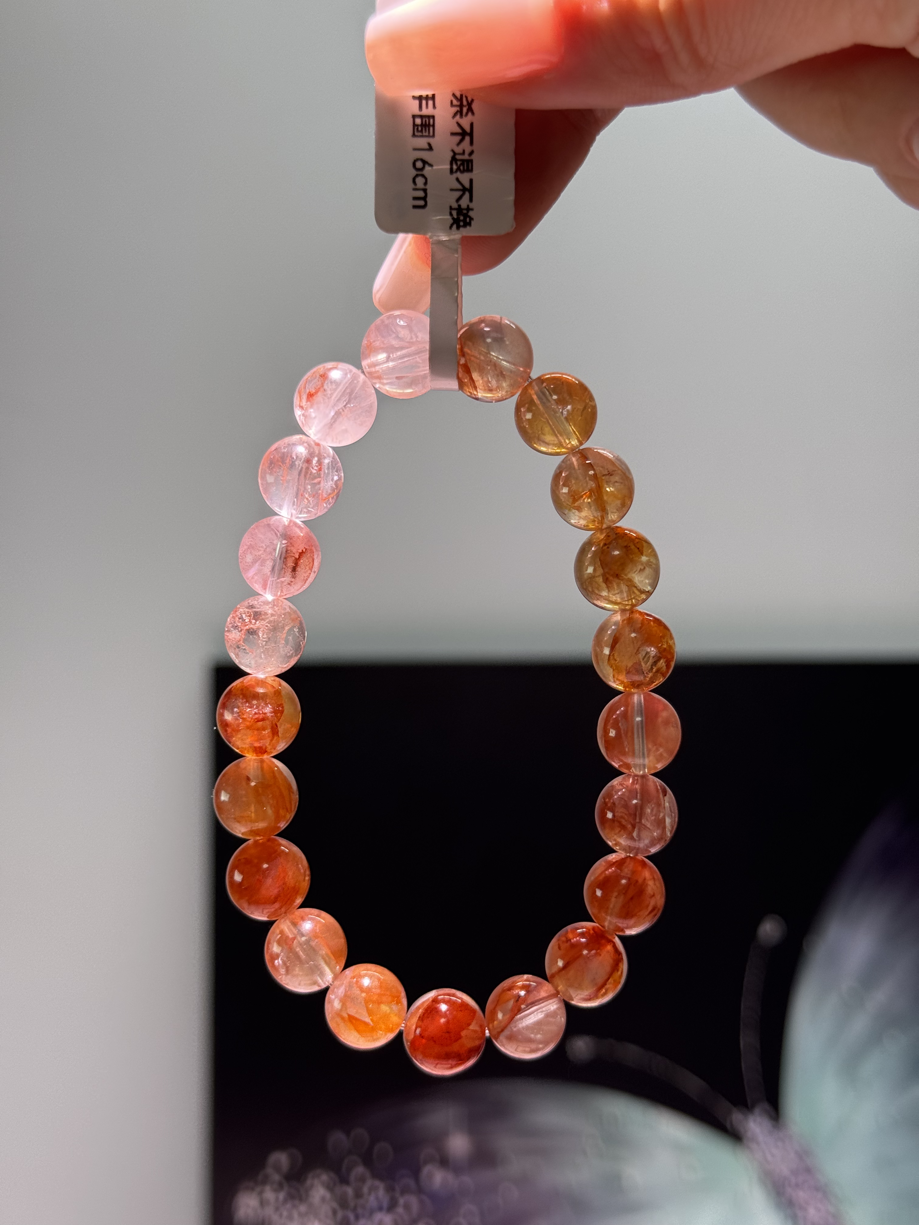 纯天然渐变红胶花