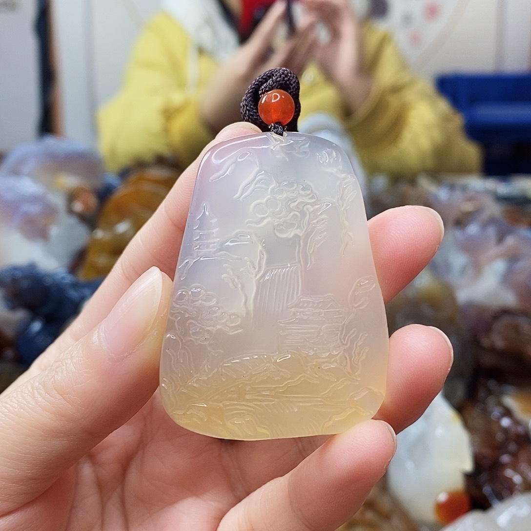 玛瑙/玉髓吊坠未镶嵌