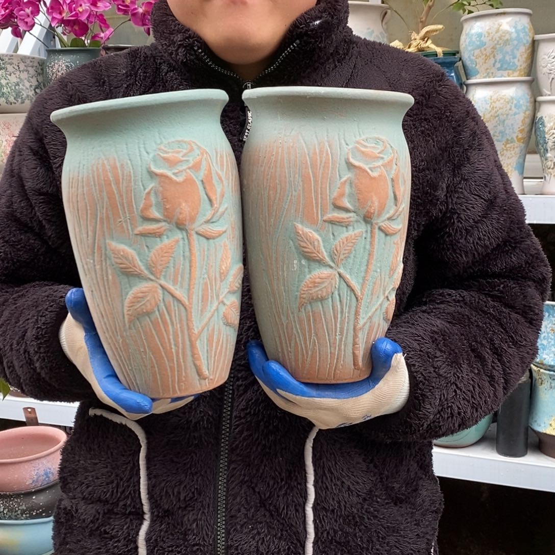 花盆紫砂口15高25处理